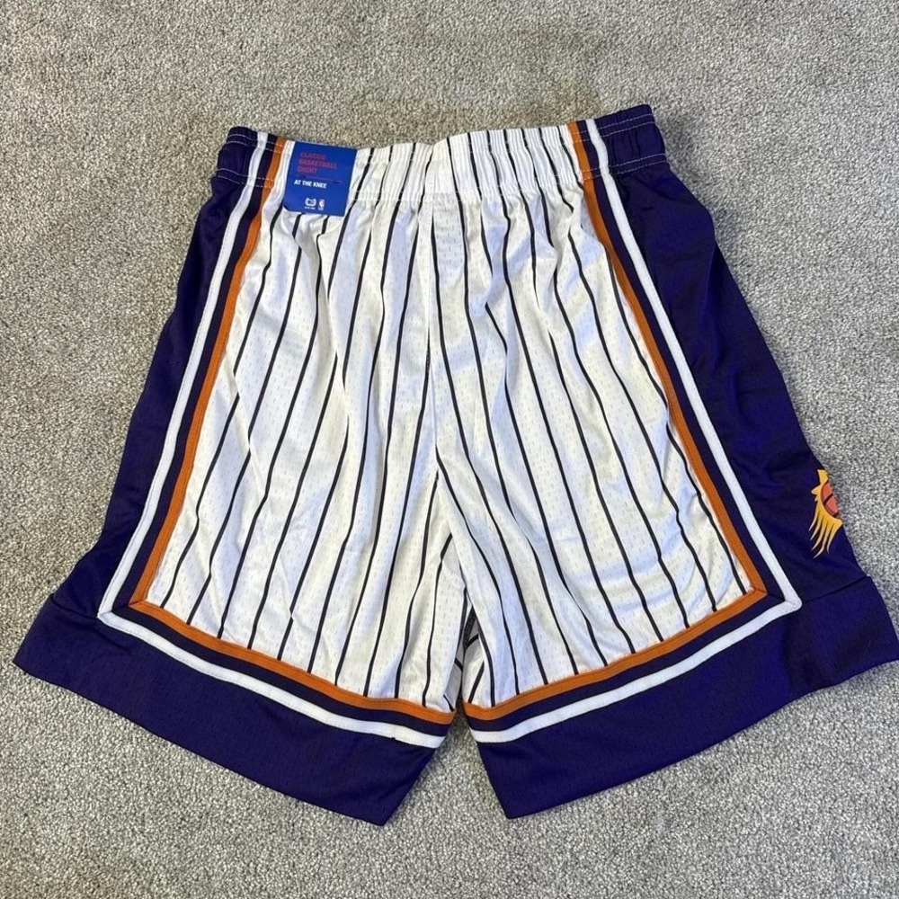 Phoenix Suns Pinstripe Shorts Men's Small Purple NBA NWT - Picture 6 of 8